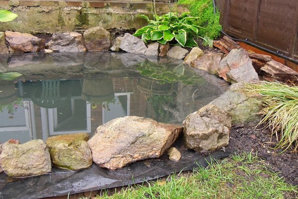 Betonirajte vrtno jezerce